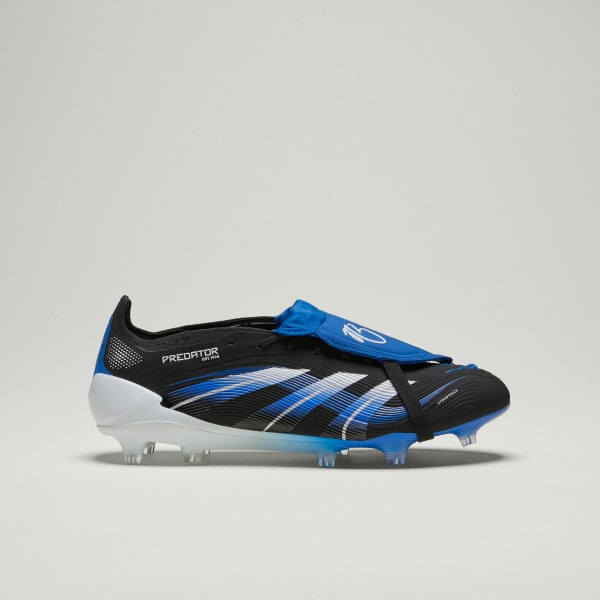 Hitam Sepatu Bola Predator Elite JB Fold-Over Tongue Firm Ground