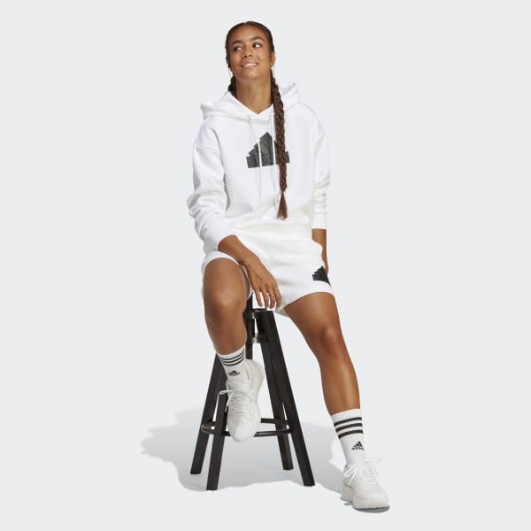 White Future Icons Badge of Sport Hoodie