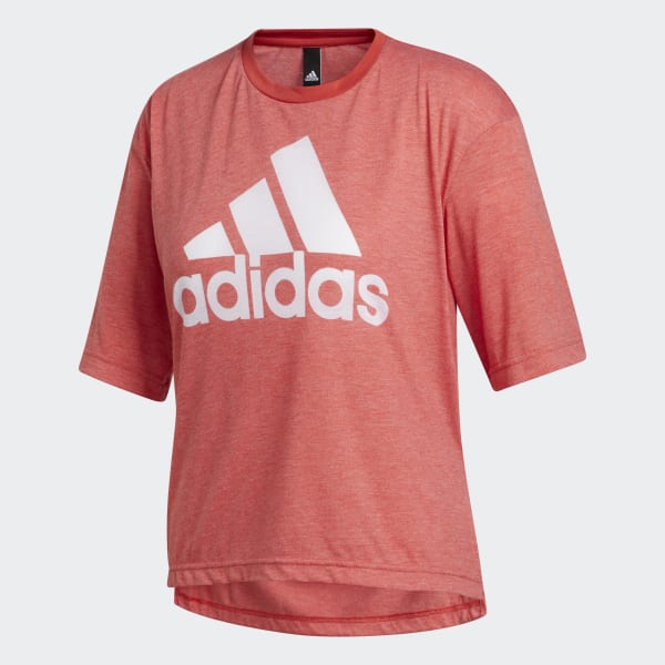 adidas W MH BOS TEE Red adidas Australia