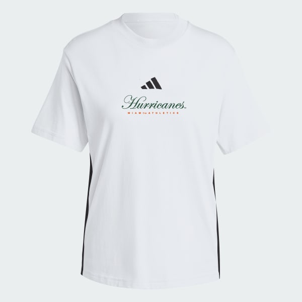 Miami Hurricanes Essentials 3-Stripes Tee