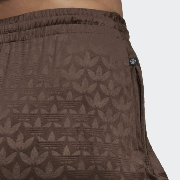 Brązowy Velvet Straight Pants QH927