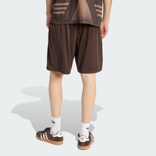 Brown Blocked Shorts