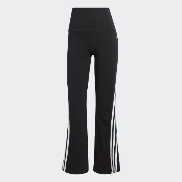 Czerń adidas Sportswear Future Icons 3-Stripes Flare Pants HI335
