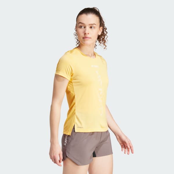 Amarillo Remera de Trail Running Terrex Agravic