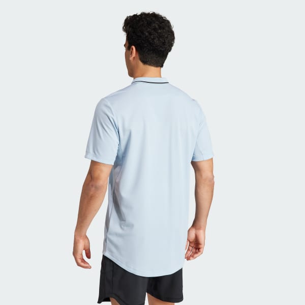 Blue Club Tennis Piqué Polo Shirt