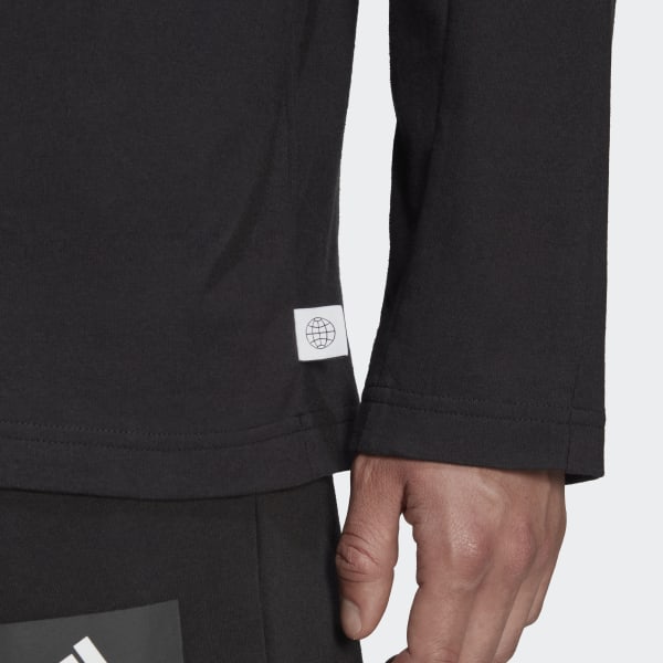 Schwarz Future Icons Embroidered Badge of Sport Longsleeve ZG033