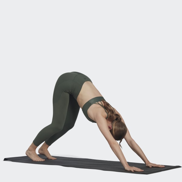 Green adidas Yoga Studio 7/8 Leggings