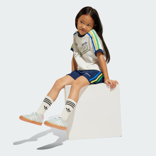 Branco Conjunto Shorts e Camiseta Infantil