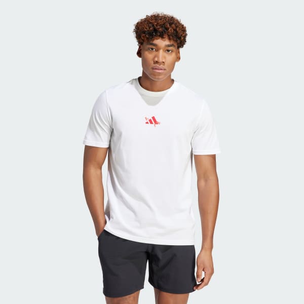 Blanco Camiseta AEROREADY Tennis Graphic
