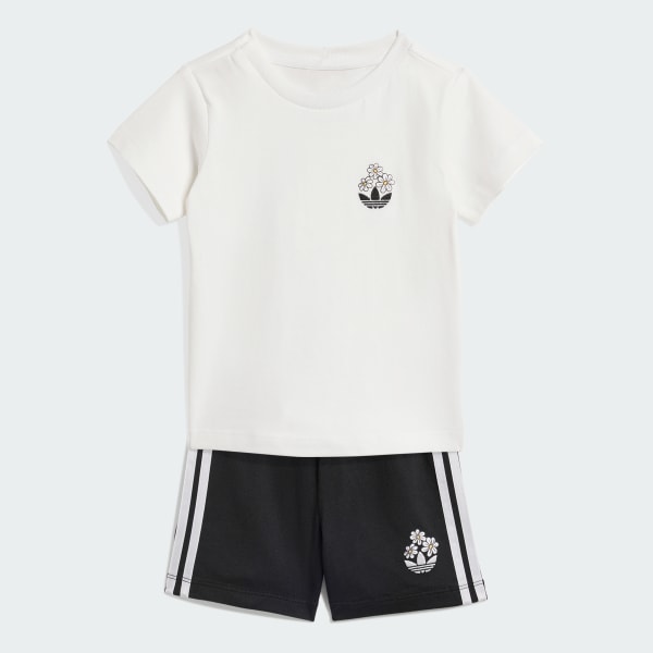 สีขาว เสื้อยืดและกางเกงขาสั้น ADIDAS DISNEY