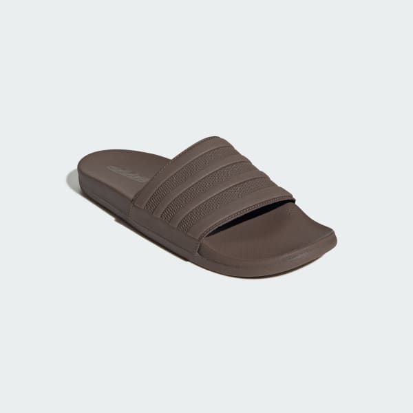 Brown Adilette Comfort Slides