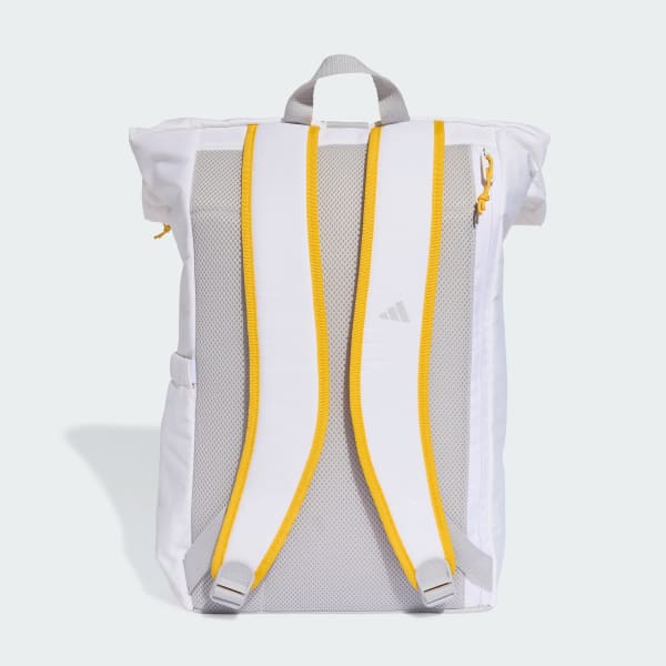 Branco Mochila com as Cores Principais do Real Madrid