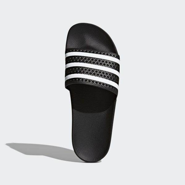 Adidas adilette black slides hotsell