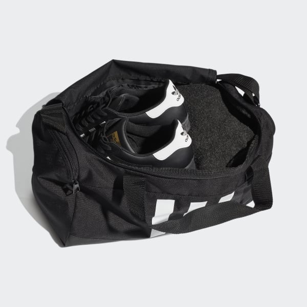 Black Essentials 3-Stripes Duffel Bag Small 60207