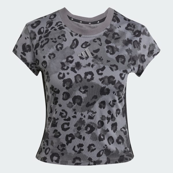 Animal Print 3-Stripes Tee