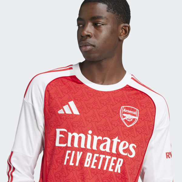 adidas Arsenal 25/26 Long Sleeve Home Jersey - Red | Free Shipping