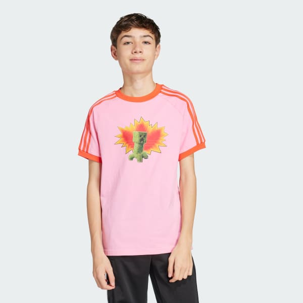 Rosa Playera Graphic adidas Originals x Minecraft