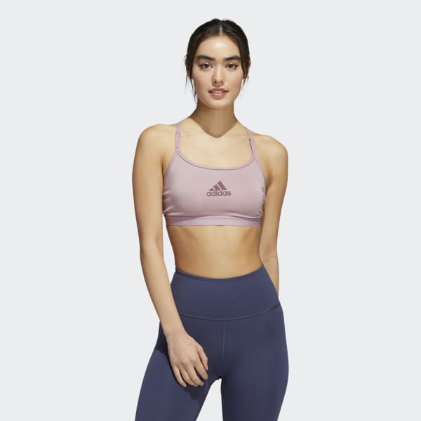 Fioletowy Aeroreact Training Light-Support Bra DM440