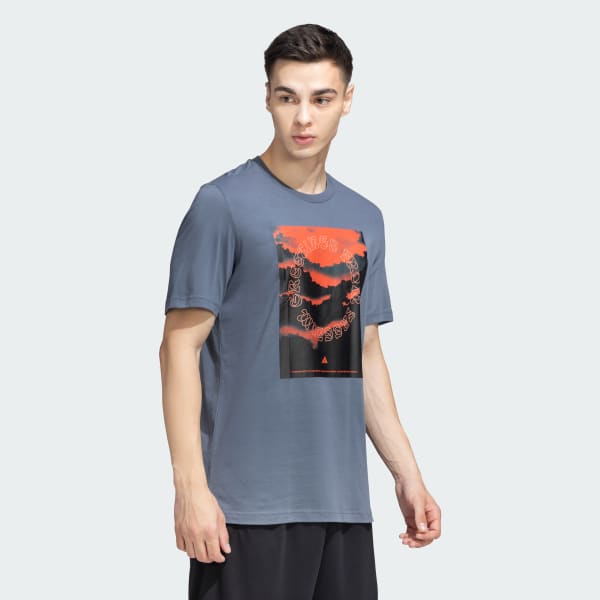 Black Graphic Cotton Tee