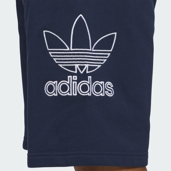 adidas Adicolor Outline Trefoil Shorts - Red | Free Shipping