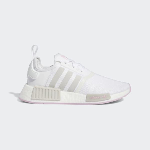 Adidas Originals Women's NMD_R1 Shoes, White/Grey