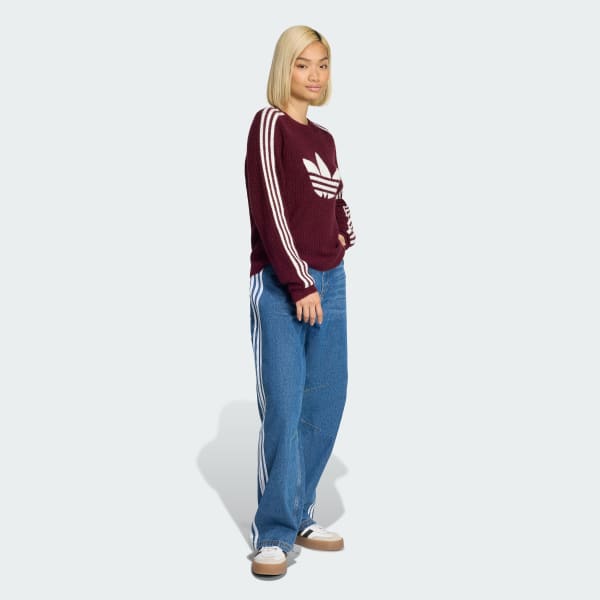 Bordo ADIDAS ORIGINALS ÖRGÜ CREW Sweatshirt