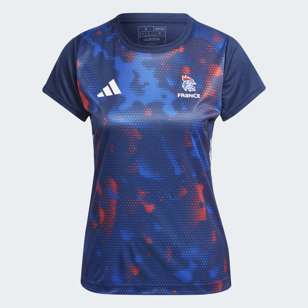 Blauw Frankrijk Handbal T-shirt