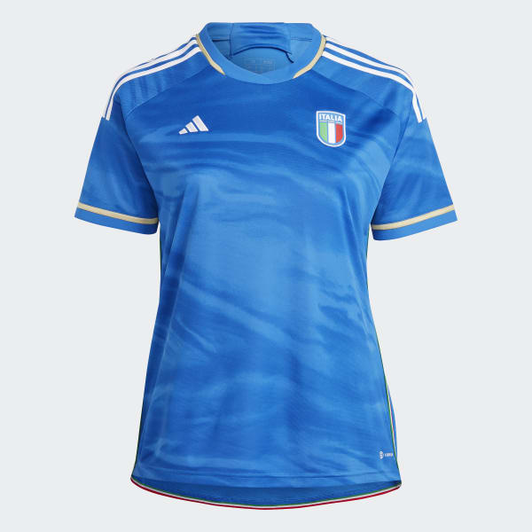 Blau Italien Frauenteam 23 Heimtrikot – Große Größen