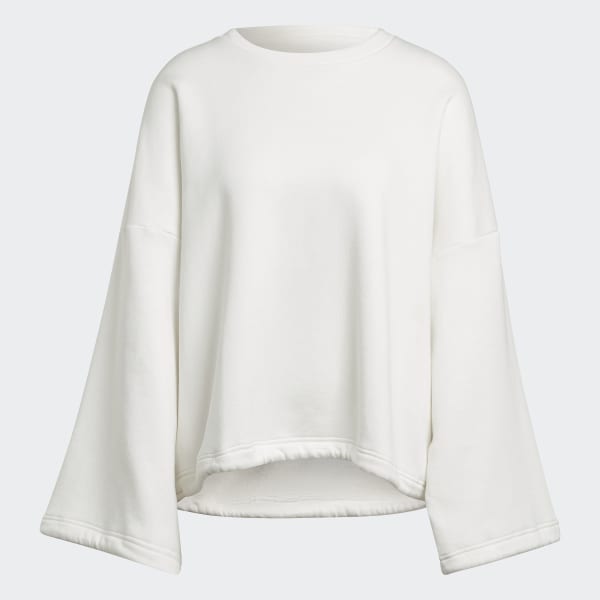 Λευκό Studio Lounge Fleece Sweatshirt IS464
