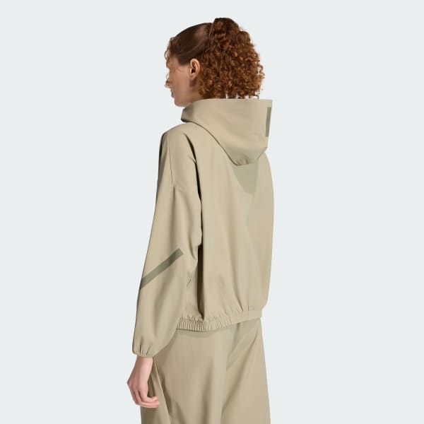 Brown ADIDAS Z.N.E. WOVEN TRACK TOP