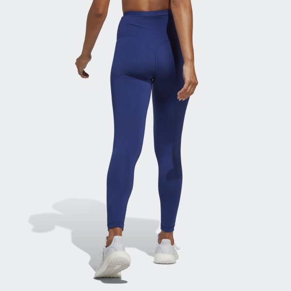 Logo leggings with high waist, dark blue, Adidas Sportswear