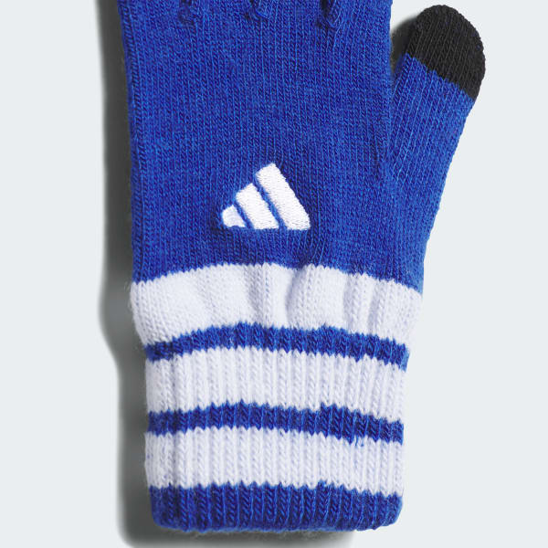 ブルー キッズ ニット グローブ