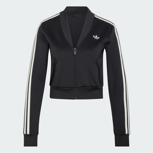 Black V-NECK SUPERSTAR TRACK TOP
