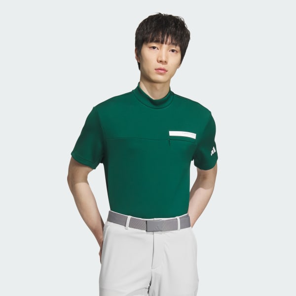 アディダス 【ゴルフ】チェストポケット付き モックネック 半袖