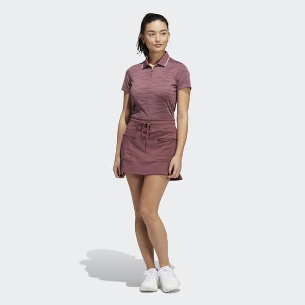 Burgundy Warp Knit Golf Skort VX872