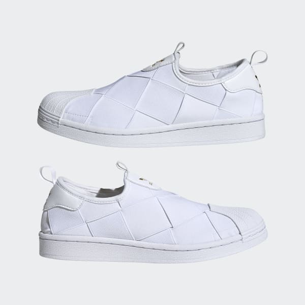 สีขาว รองเท้าทรงสวม Superstar KXM29