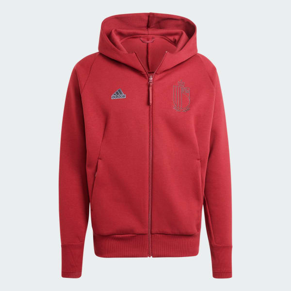 Veste A capuche de voyage entiA rement zippA e Belgique Rouge adidas adidas France