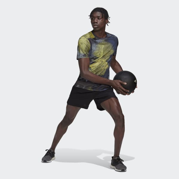 Wielokolorowy D4T HIIT Allover Print Training Tee HL087