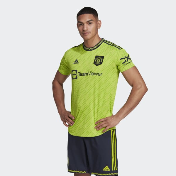 Groen Manchester United 22/23 Authentiek Derde Shirt KMM04