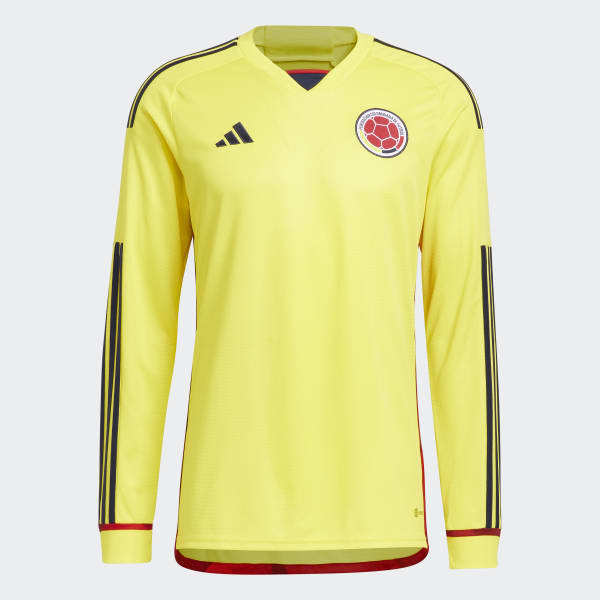 Colombia No22 Murillo Home Long Sleeves Soccer Country Jersey