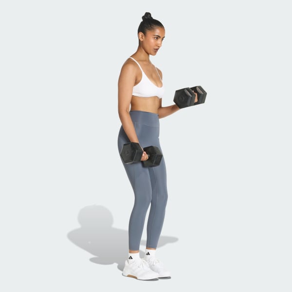 Negro Licras 7/8 Optime Essentials sin Costura Delantera