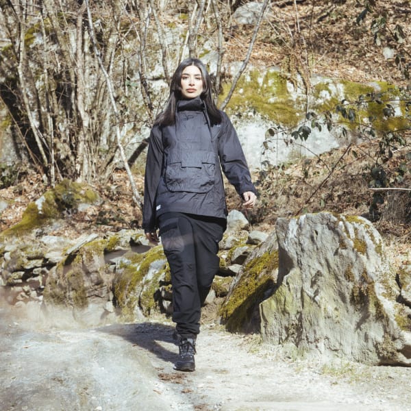 adidas TERREX Made to Be Remade Wind Anorak - Black | Free