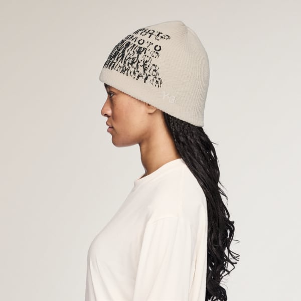 ホワイト Y-3 GRAPHIC BEANIE