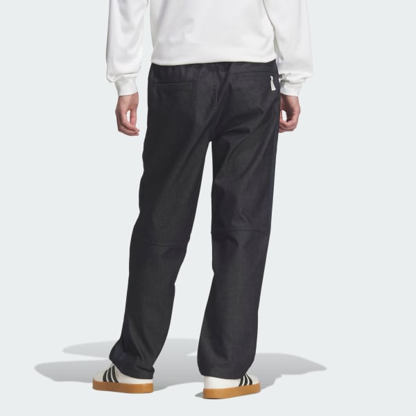 ブルー エッセンシャルズ プラス レギュラーフィット ストレッチデニム フルレングス オープンヘム パンツ