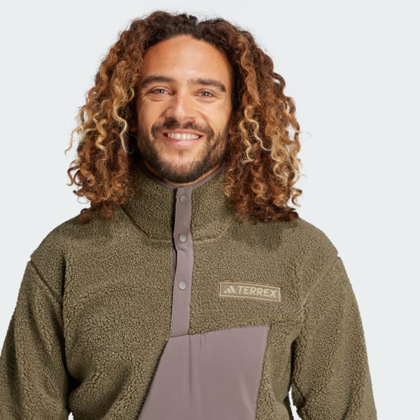 adidas Terrex Xploric High Pile Fleece Oberteil - Grün | adidas