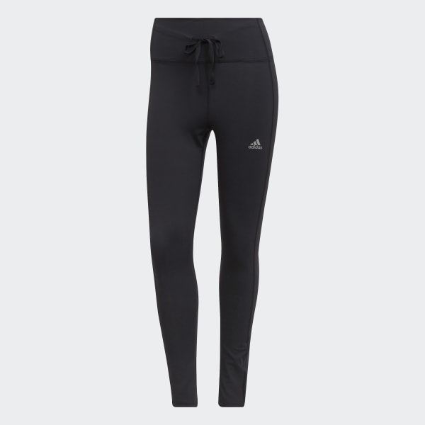Negro Mallas Running Essentials 7/8 Corte Alto