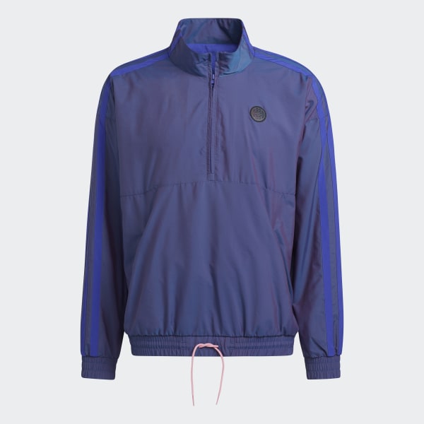Purple Harden Quarter-Zip Sweatshirt EMB82