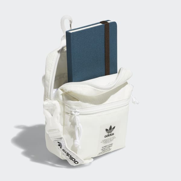 adidas Non-Dyed Festival Crossbody Bag - White | Free