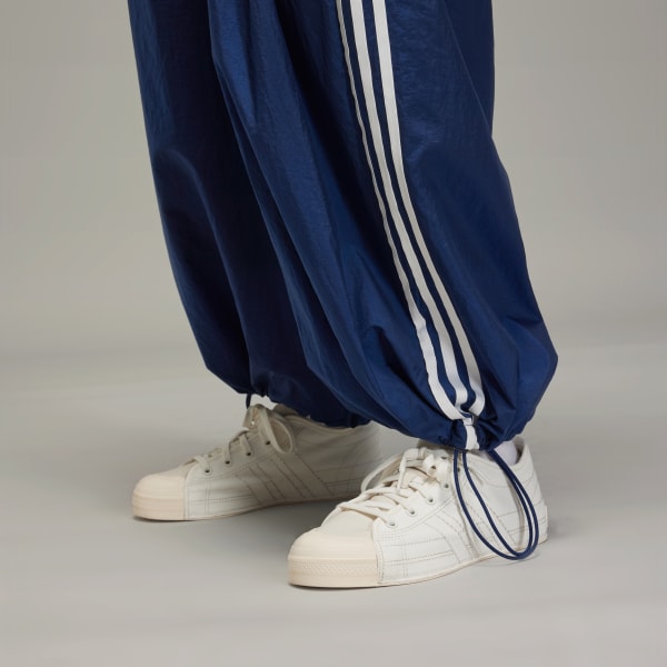 adidas Y-3 3-Stripes Nylon Pants - Blue | Free Shipping with
