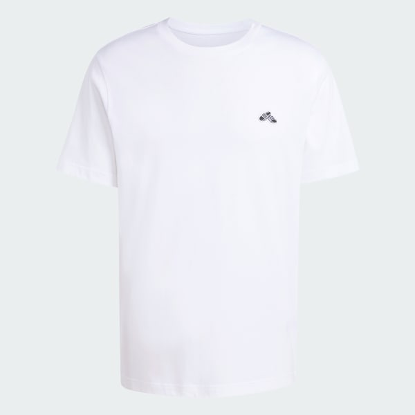 White SUMMER SLIDE TRIM GRAPHIC T-SHIRT